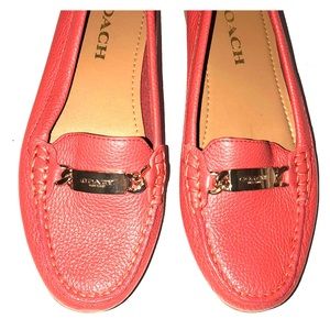 Authentic Coach leather loafers